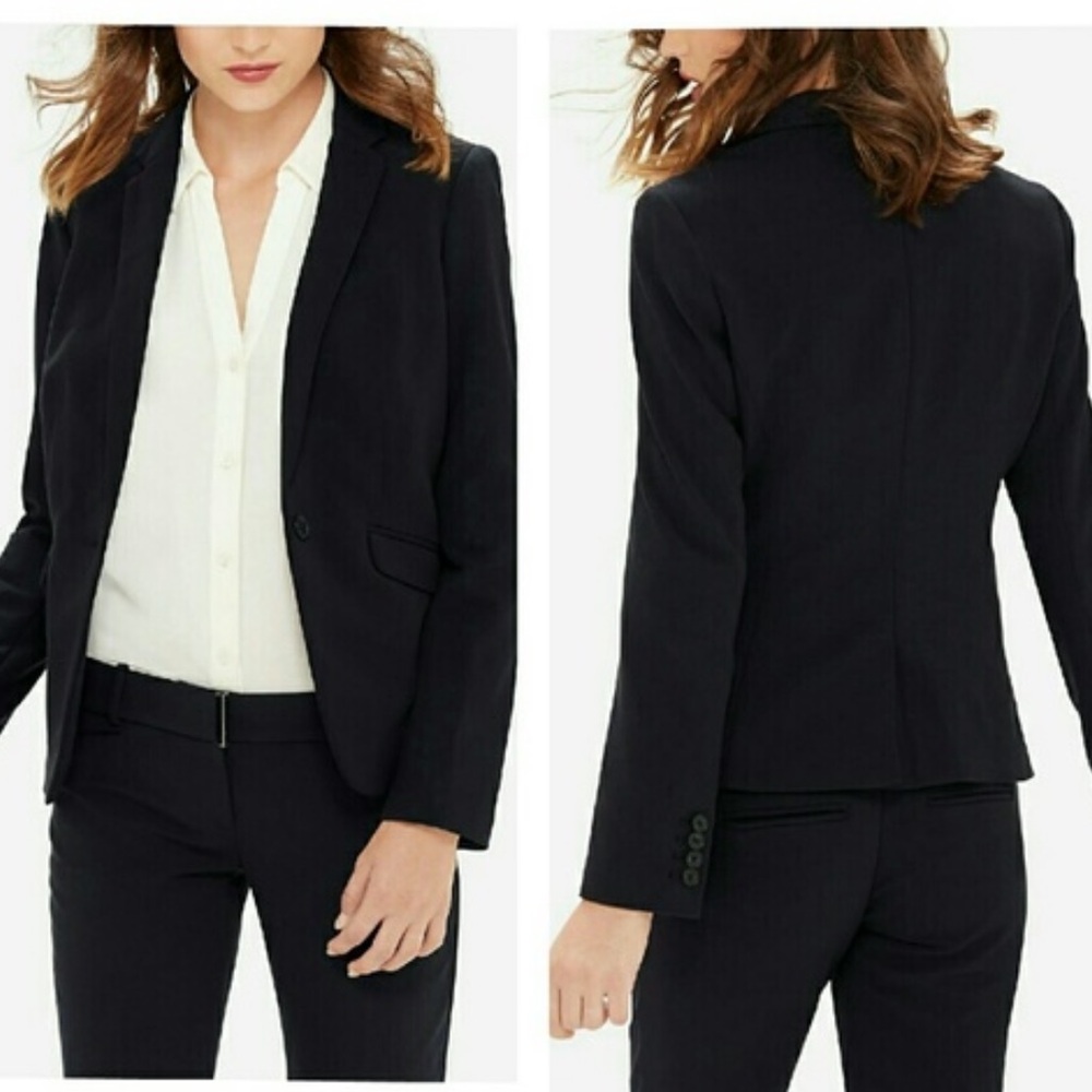 MNWT $179 Limited Luxe Collection deep dark  navy  Blazer sz 2